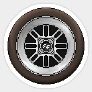 Pixelart Wheels Sticker